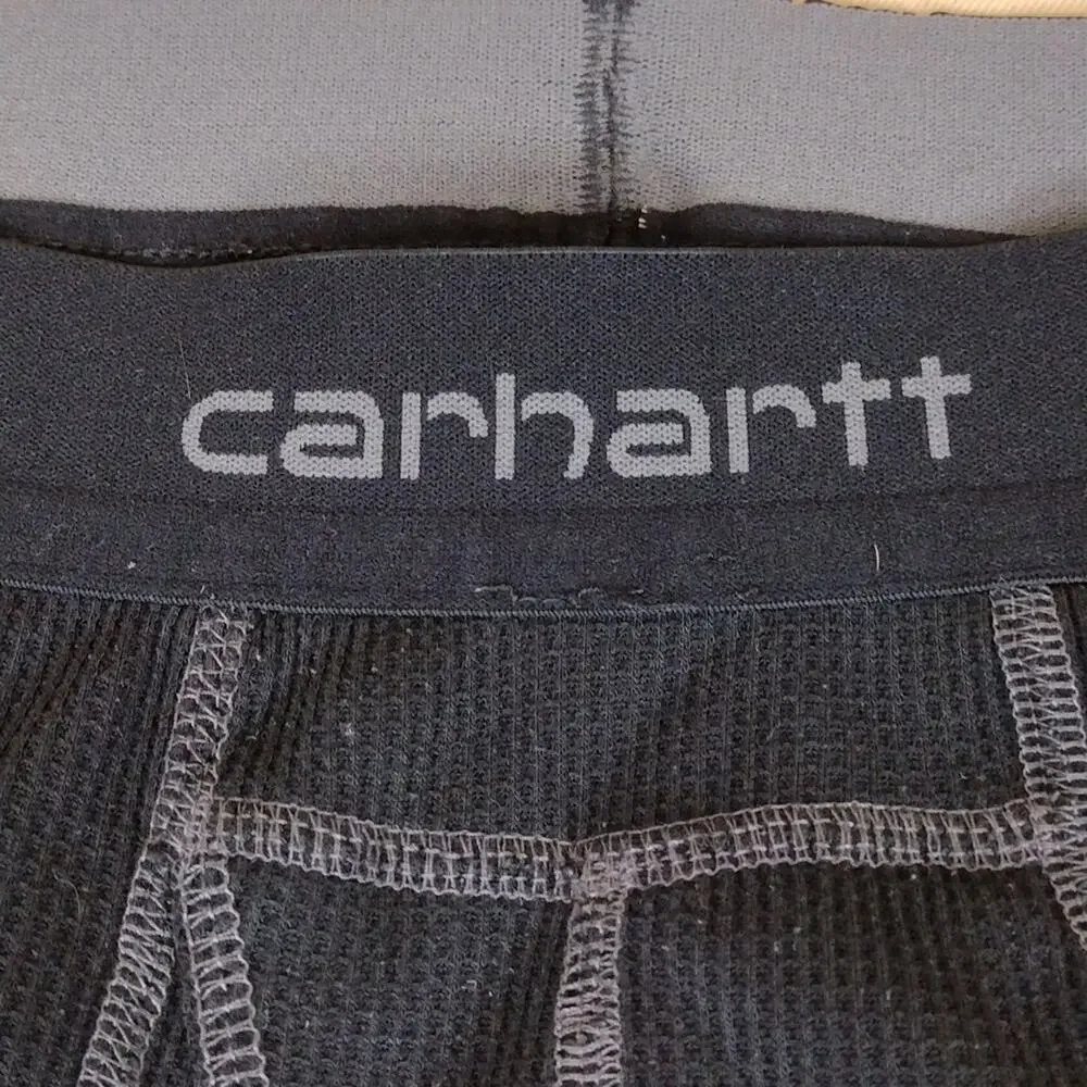 Carhartt Force Pants Men’s XL Black Base Layer Thermal Stretch Lightweight